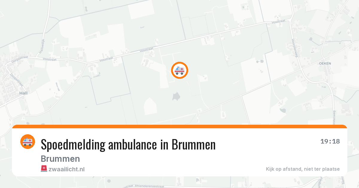 Spoedmelding ambulance in Brummen — 8 jun 2026