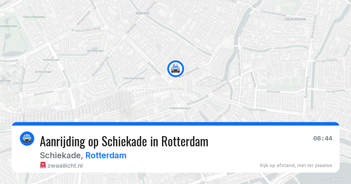 Aanrijding op Schiekade in Rotterdam — 6 mei 2026