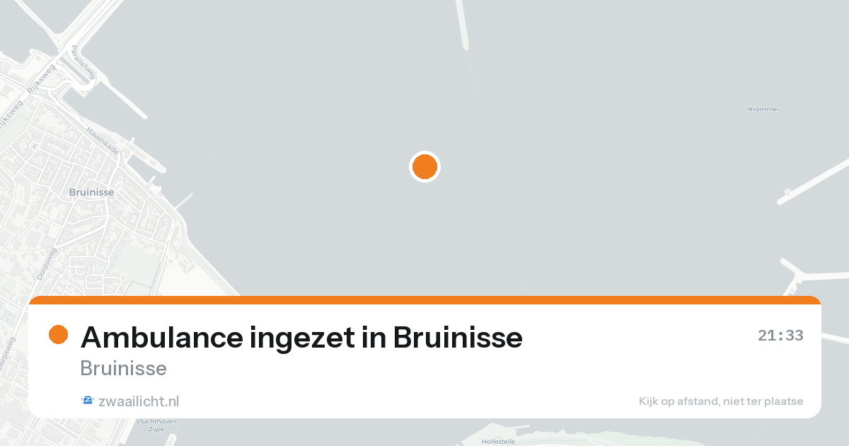 Ambulance ingezet in Bruinisse — 17 aug 2026