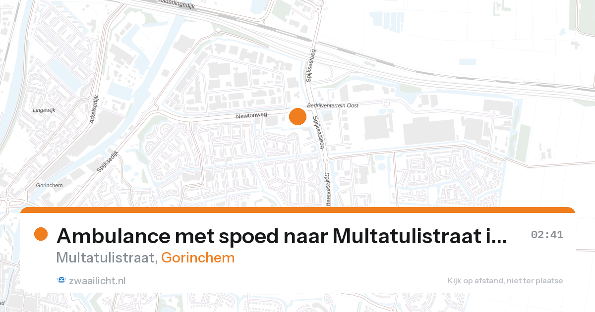 Ambulance met spoed naar Multatulistraat in Gorinchem — 7 feb 2026