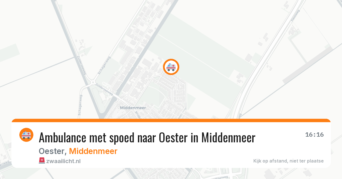 Ambulance met spoed naar Oester in Middenmeer — 12 feb 2026