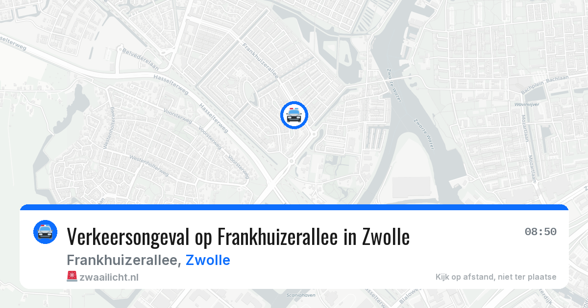 Verkeersongeval op Frankhuizerallee in Zwolle — 16 jun 2026