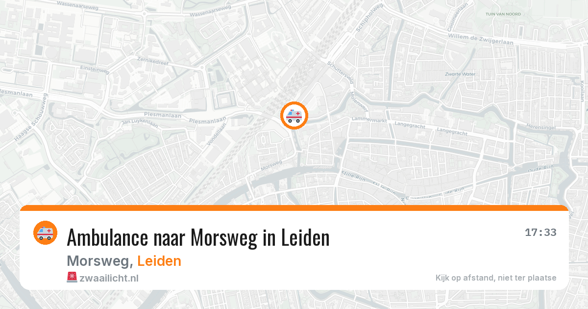 Ambulance naar Morsweg in Leiden — 30 mrt 2026