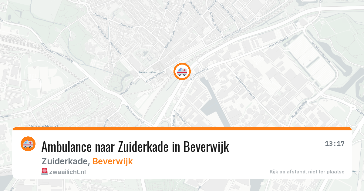 Ambulance naar Zuiderkade in Beverwijk — 16 jun 2026