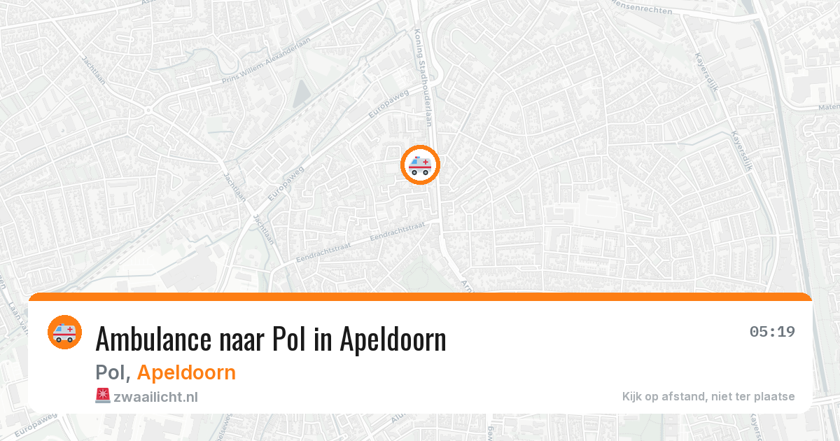 Ambulance naar Pol in Apeldoorn — 28 jun 2026