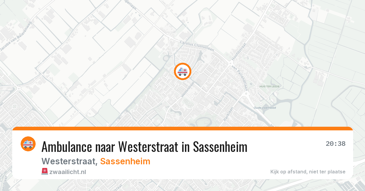 Ambulance naar Westerstraat in Sassenheim — 1 apr 2026