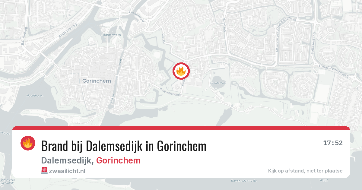 Brand bij Dalemsedijk in Gorinchem — 22 jun 2026