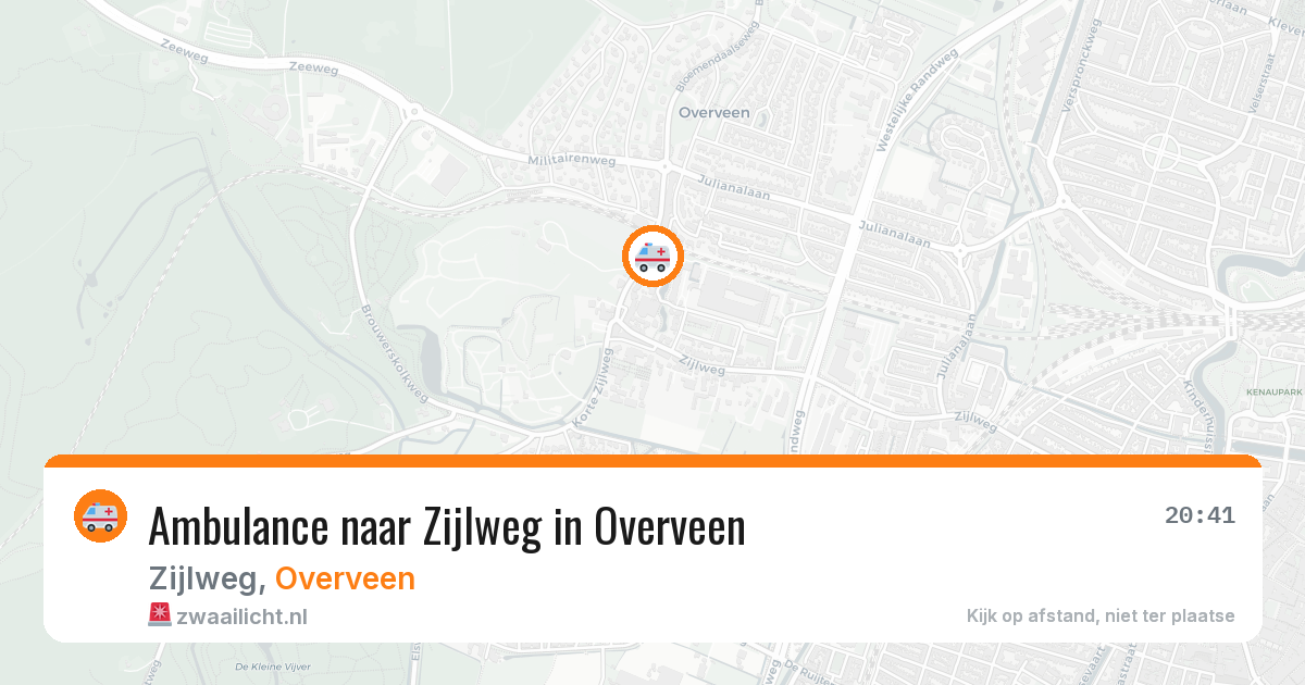 Ambulance naar Zijlweg in Overveen — 3 jul 2026