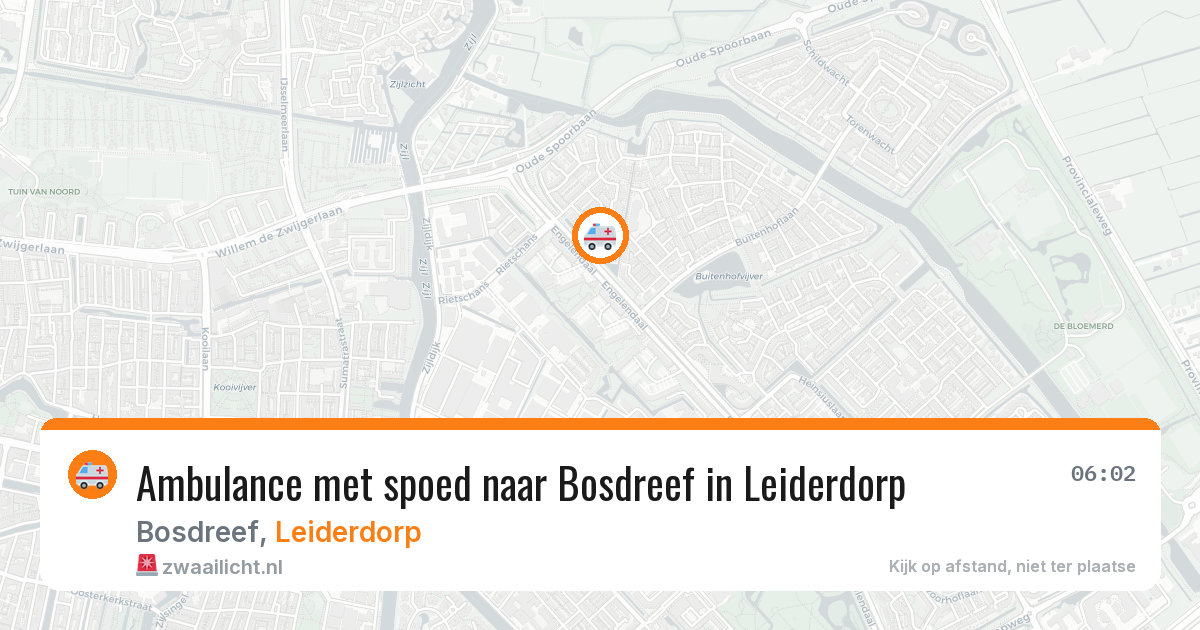 Ambulance met spoed naar Bosdreef in Leiderdorp — 27 jul 2026