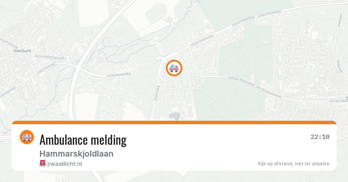 Ambulance melding — 7 jul 2026