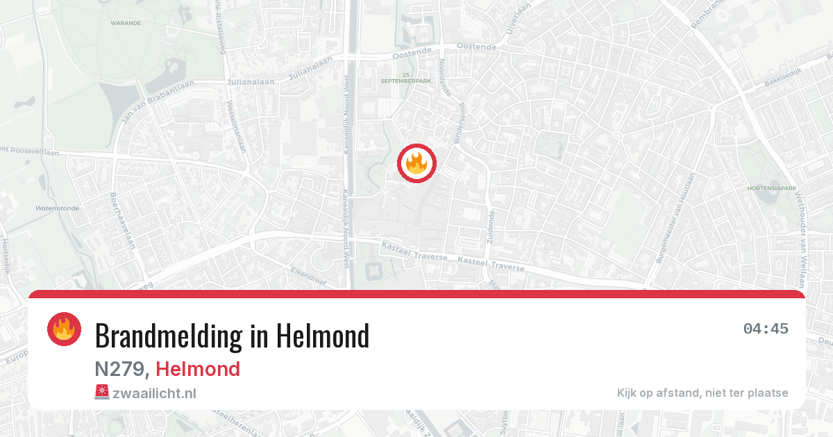 Brandmelding in Helmond — 21 jun 2026