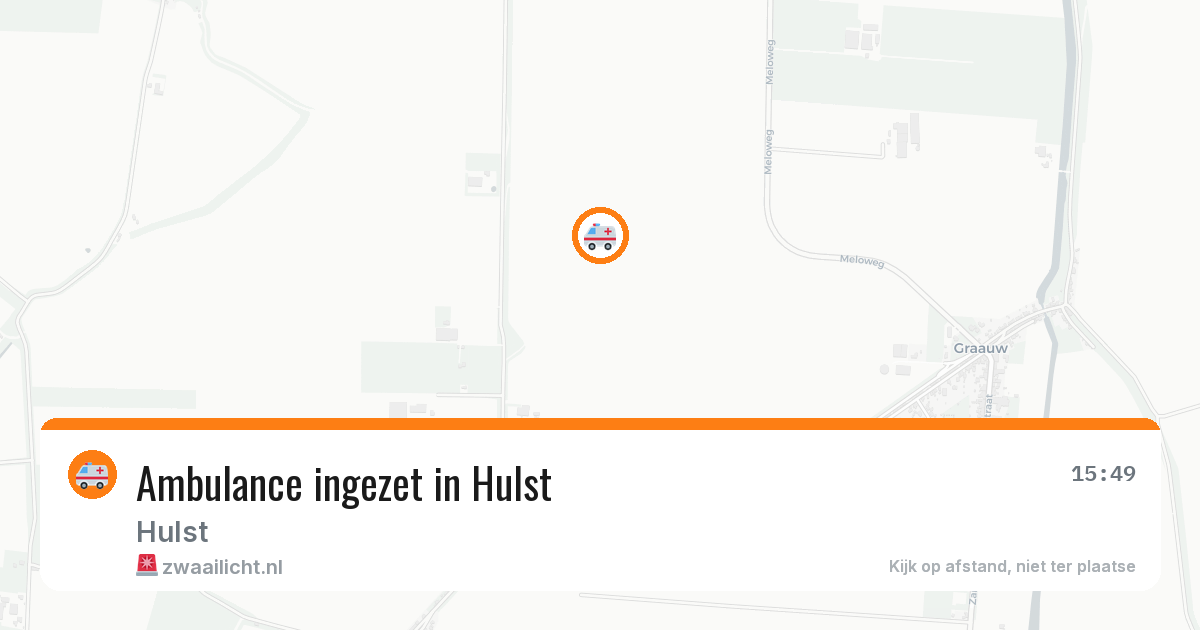 Ambulance ingezet in Hulst — 18 jun 2026