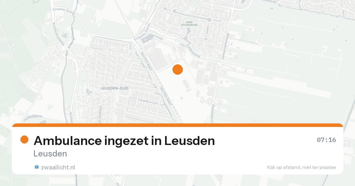 Ambulance ingezet in Leusden — 8 feb 2026