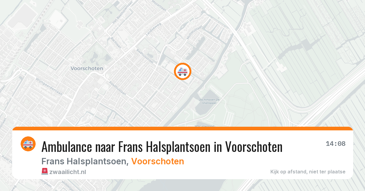 Ambulance naar Frans Halsplantsoen in Voorschoten — 31 mei 2026