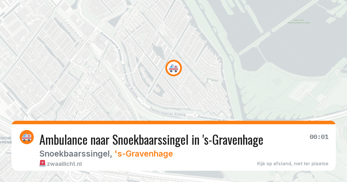 Ambulance naar Snoekbaarssingel in 's-Gravenhage — 3 mei 2026