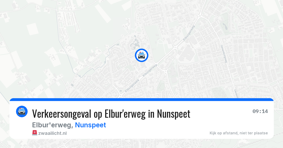 Verkeersongeval op Elbur'erweg in Nunspeet — 18 jun 2026