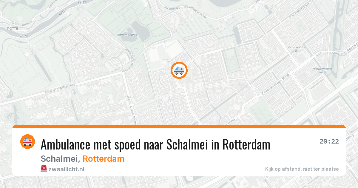 Ambulance met spoed naar Schalmei in Rotterdam — 29 jun 2026