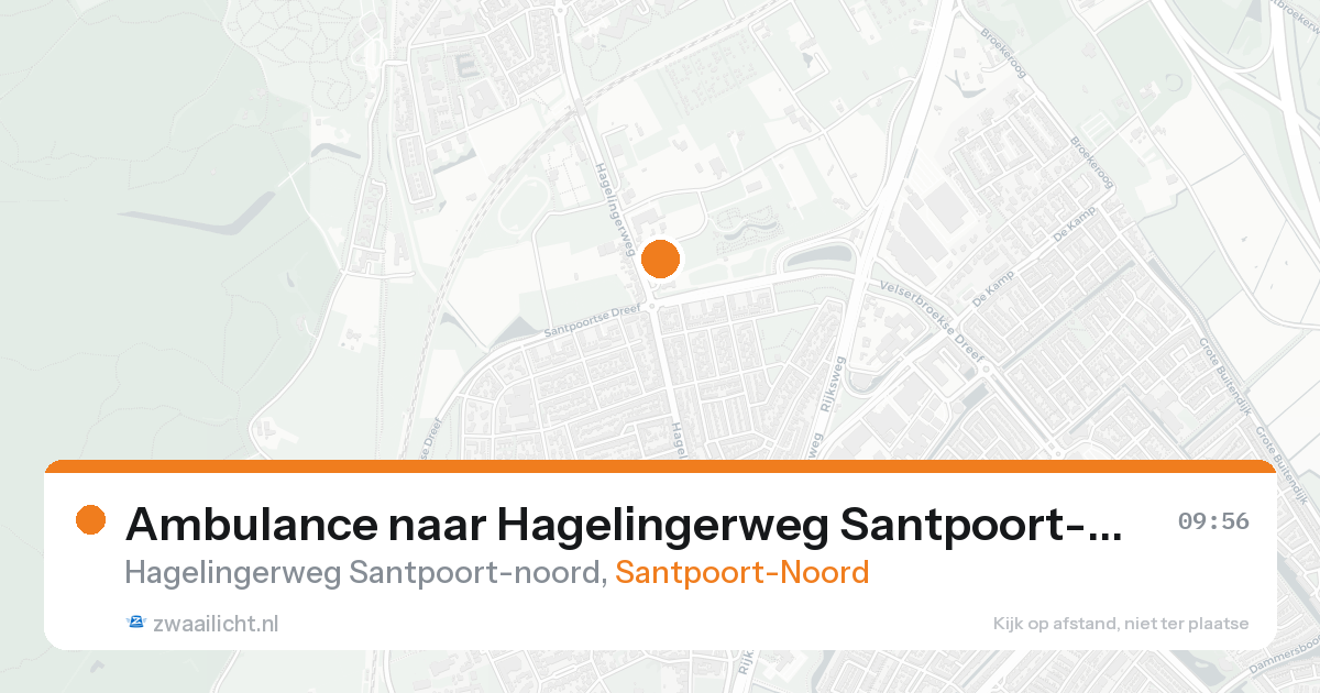 Ambulance naar Hagelingerweg Santpoort-noord in Santpoort-Noord — 19 aug 2026