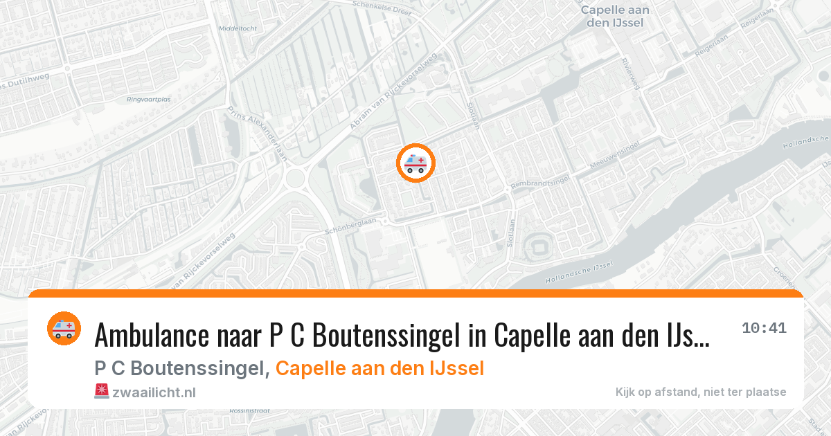 Ambulance naar P C Boutenssingel in Capelle aan den IJssel — 11 aug 2026