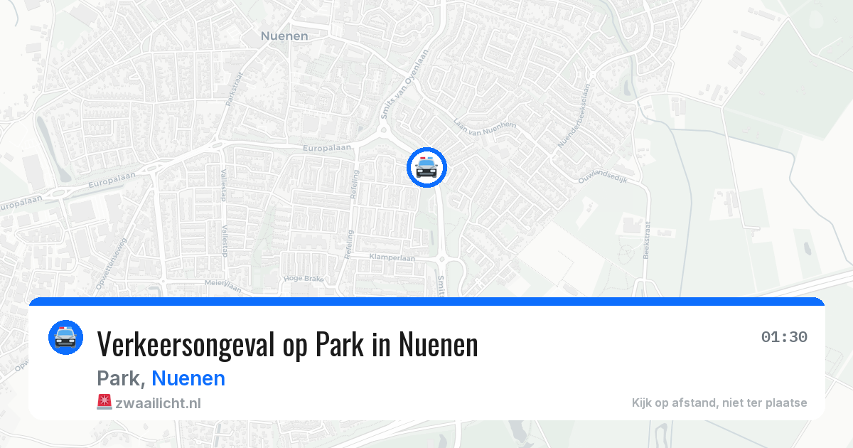Verkeersongeval op Park in Nuenen — 23 mei 2026