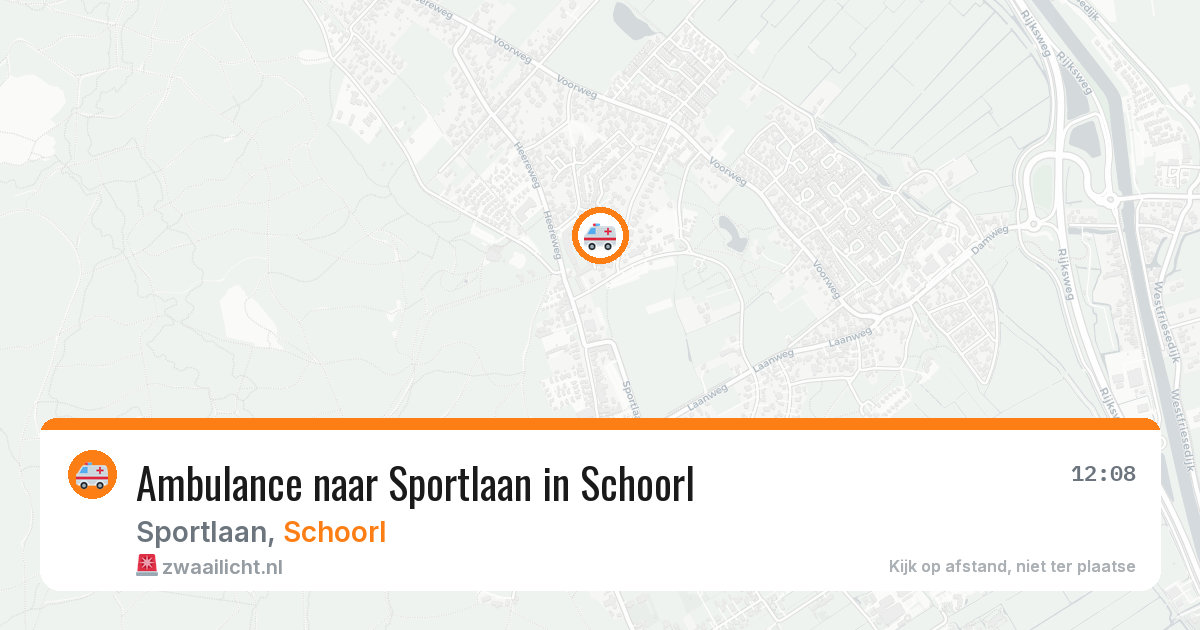 Ambulance naar Sportlaan in Schoorl — 23 mei 2026