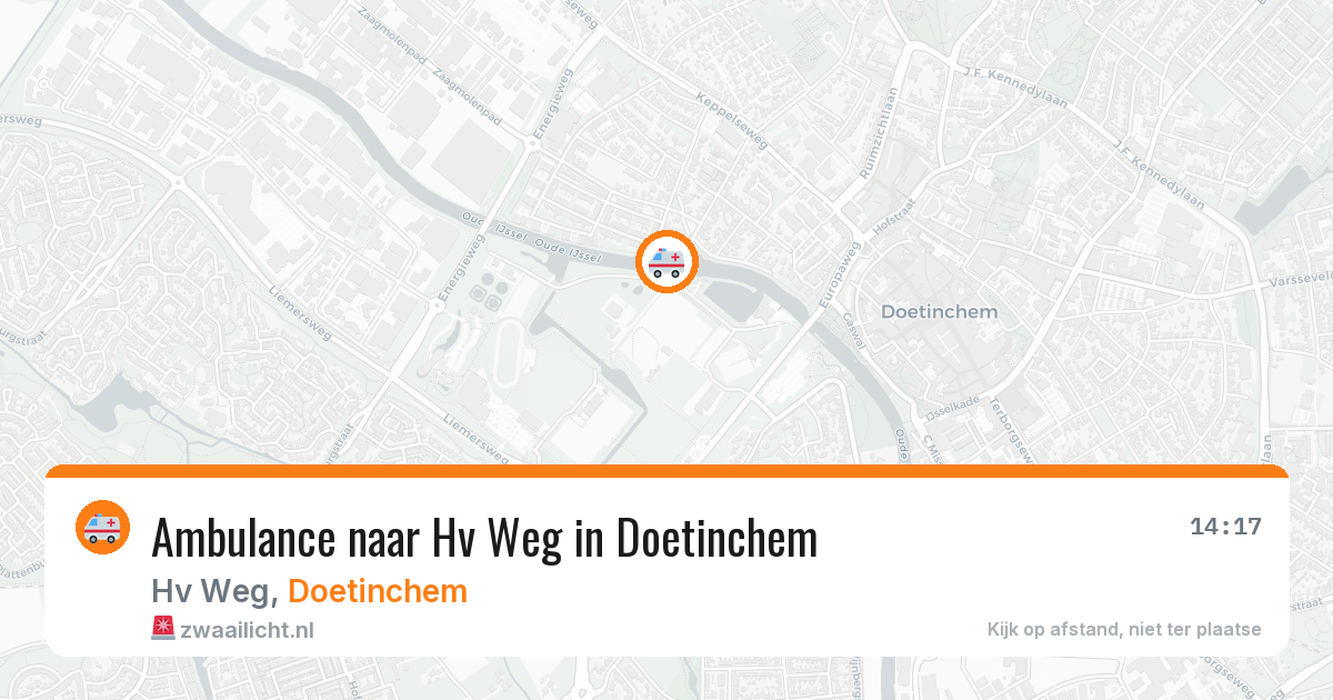 Ambulance naar Hv Weg in Doetinchem — 11 mei 2026