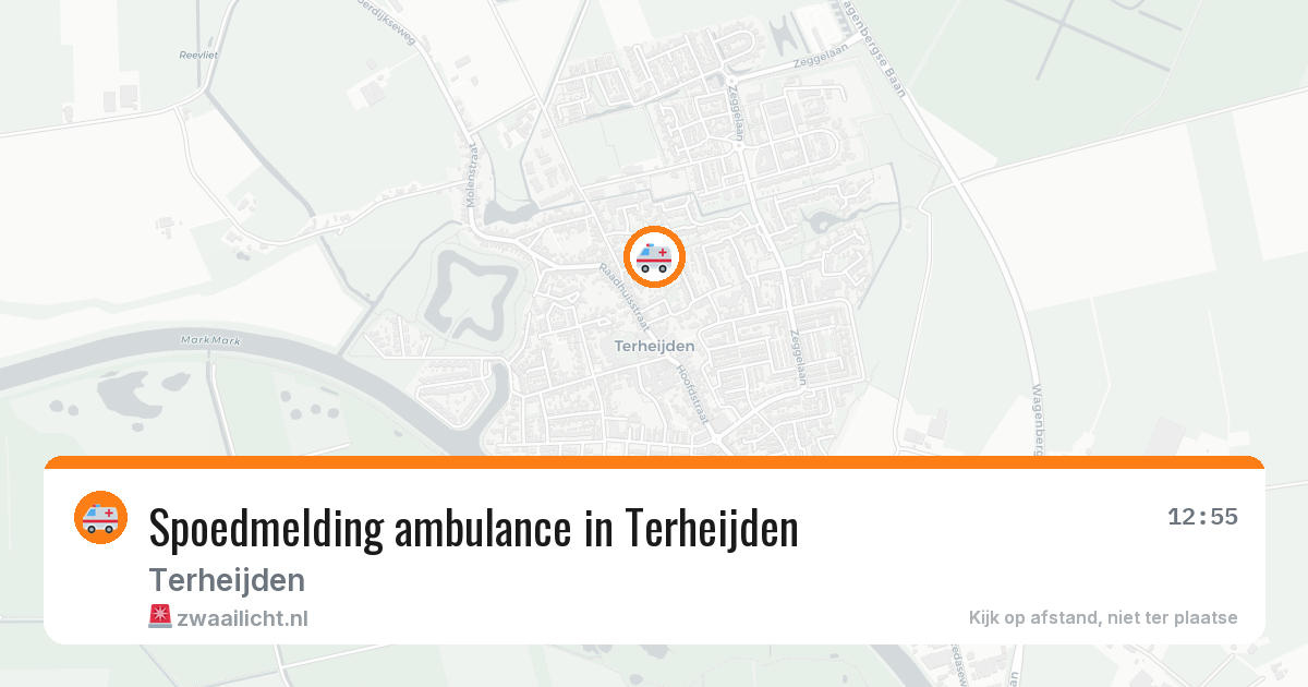 Spoedmelding ambulance in Terheijden — 10 mei 2026