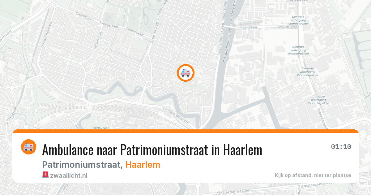 Ambulance naar Patrimoniumstraat in Haarlem — 4 jun 2026