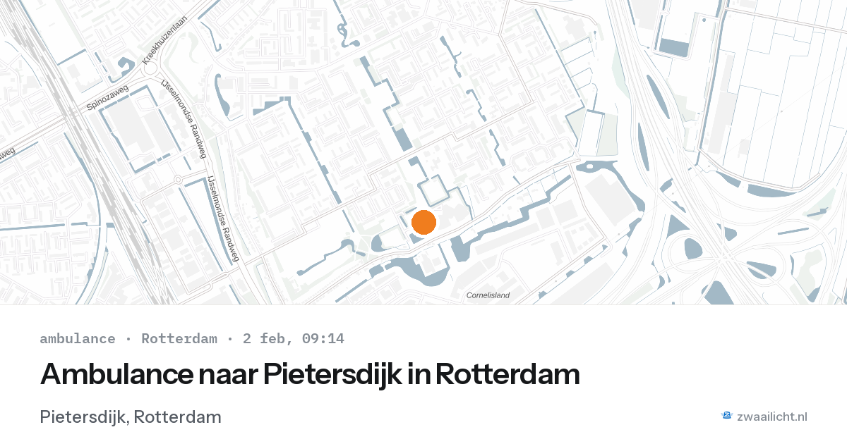 Ambulance naar Pietersdijk in Rotterdam — 2 feb 2026
