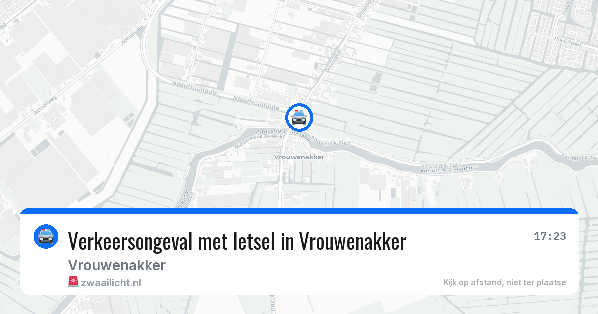 Verkeersongeval met letsel in Vrouwenakker — 3 apr 2026