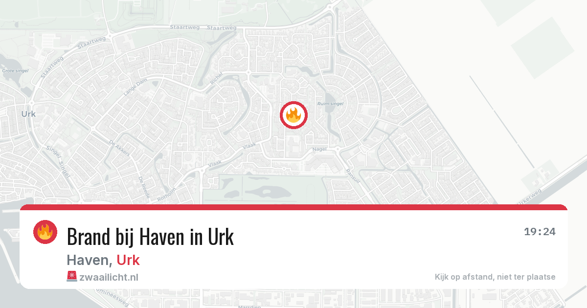 Brand bij Haven in Urk — 26 jun 2026