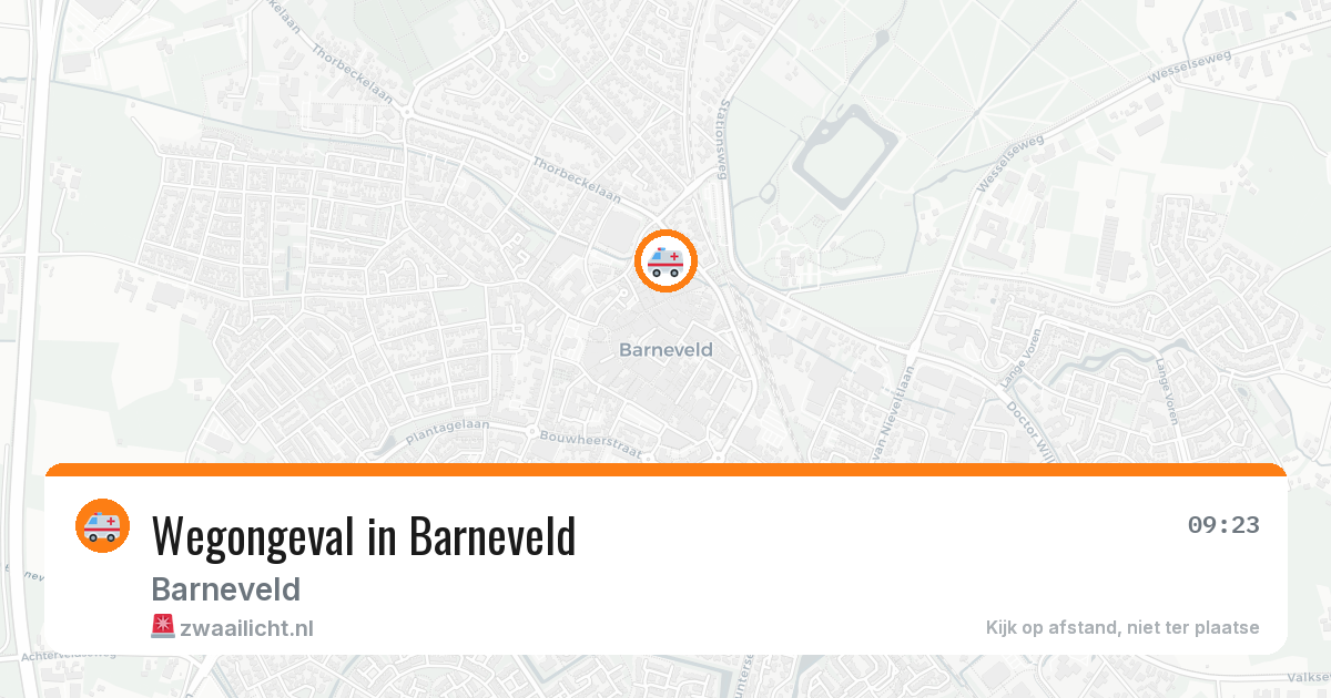 Wegongeval in Barneveld — 16 apr 2026