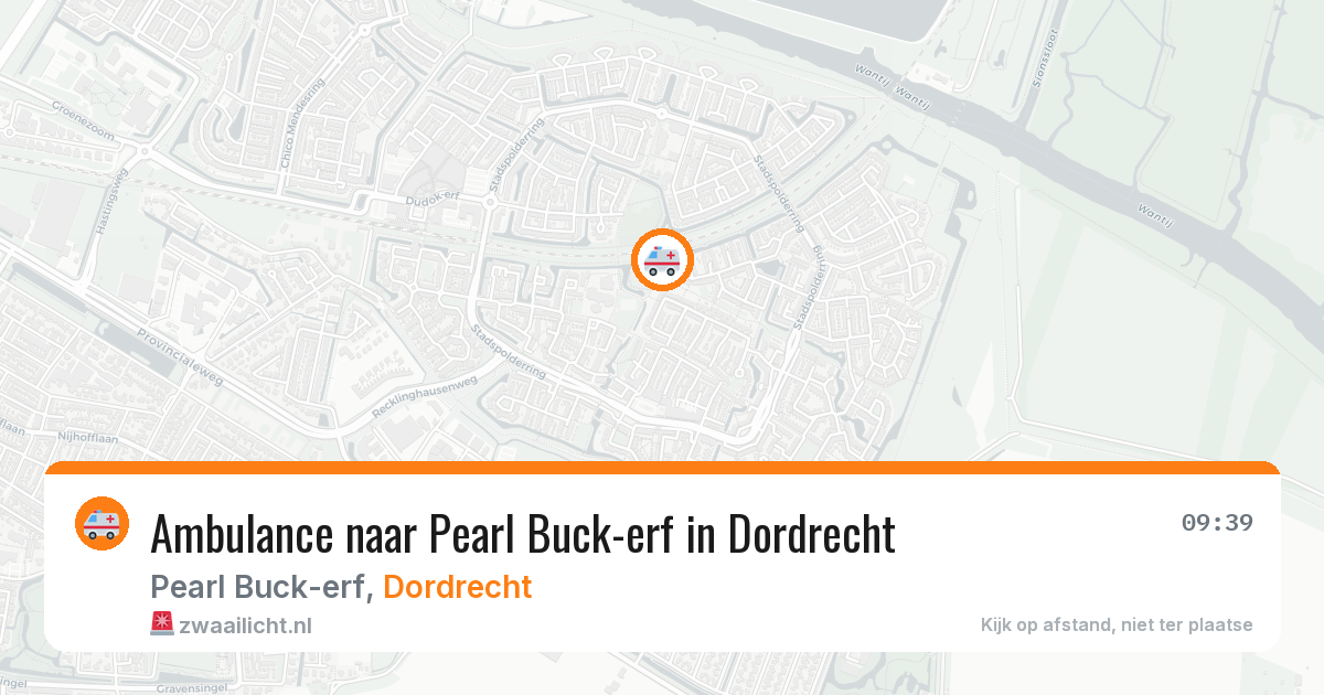 Ambulance naar Pearl Buck-erf in Dordrecht — 14 mei 2026