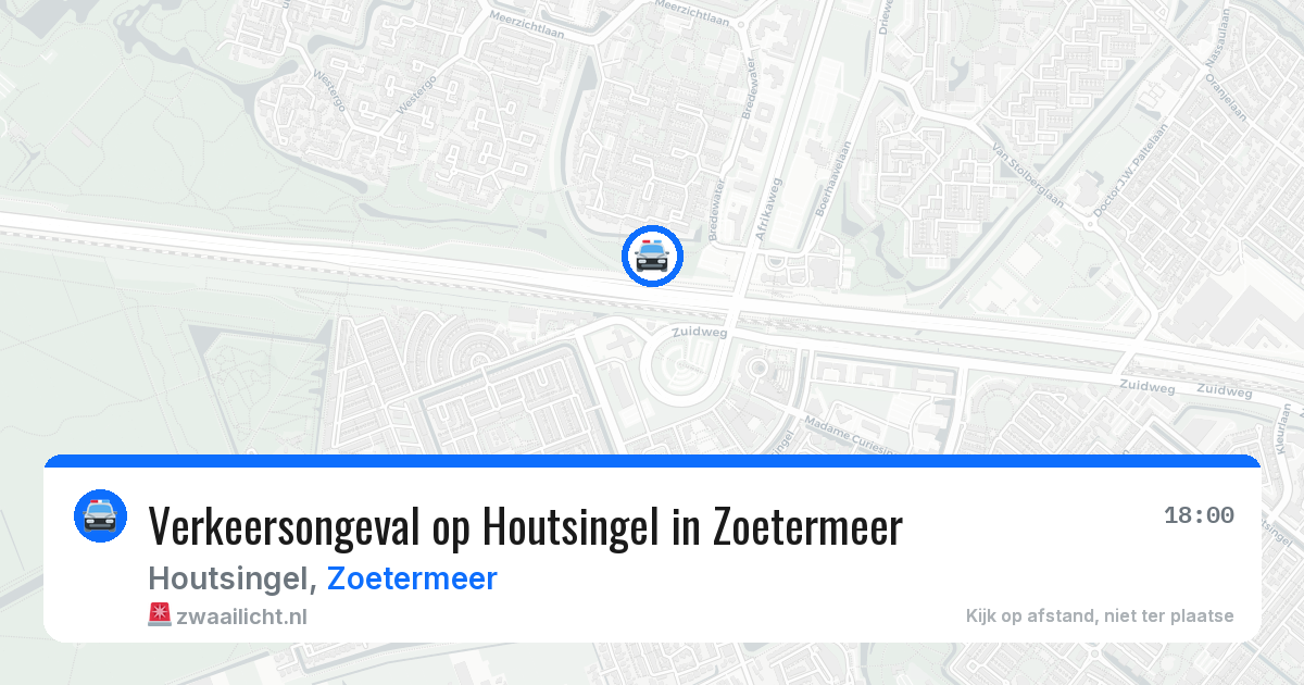 Verkeersongeval op Houtsingel in Zoetermeer — 5 jul 2026