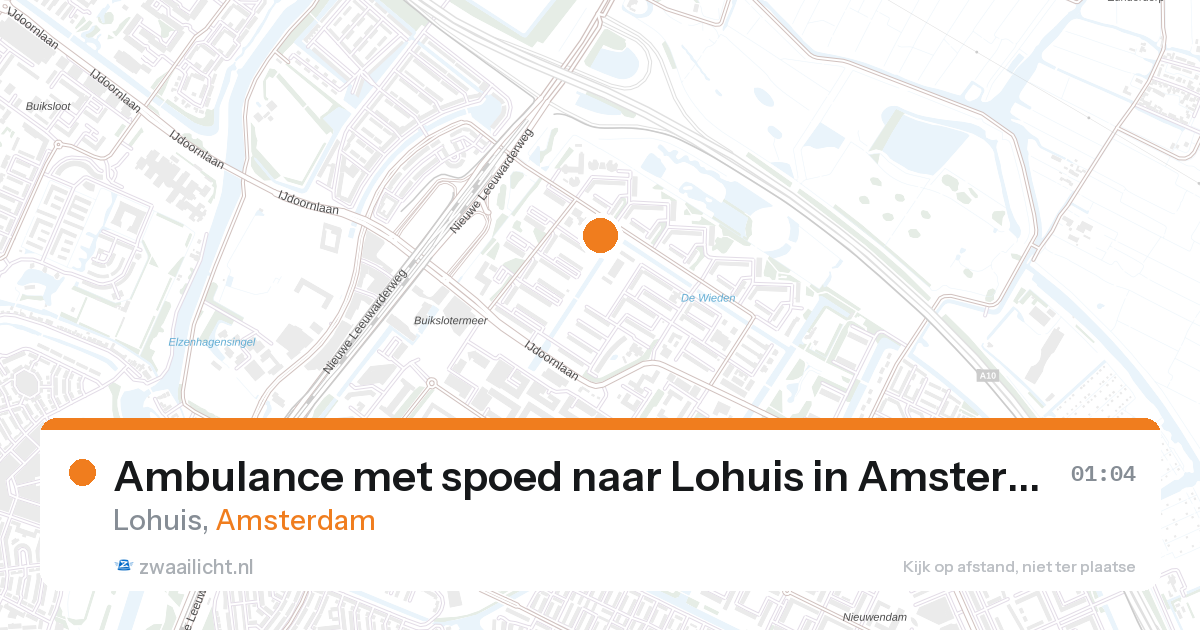 Ambulance met spoed naar Lohuis in Amsterdam — 7 feb 2026