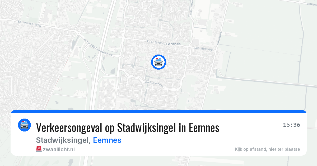 Verkeersongeval op Stadwijksingel in Eemnes — 12 mei 2026