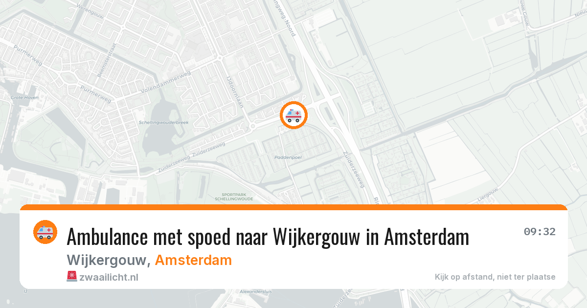 Ambulance met spoed naar Wijkergouw in Amsterdam — 22 jun 2026