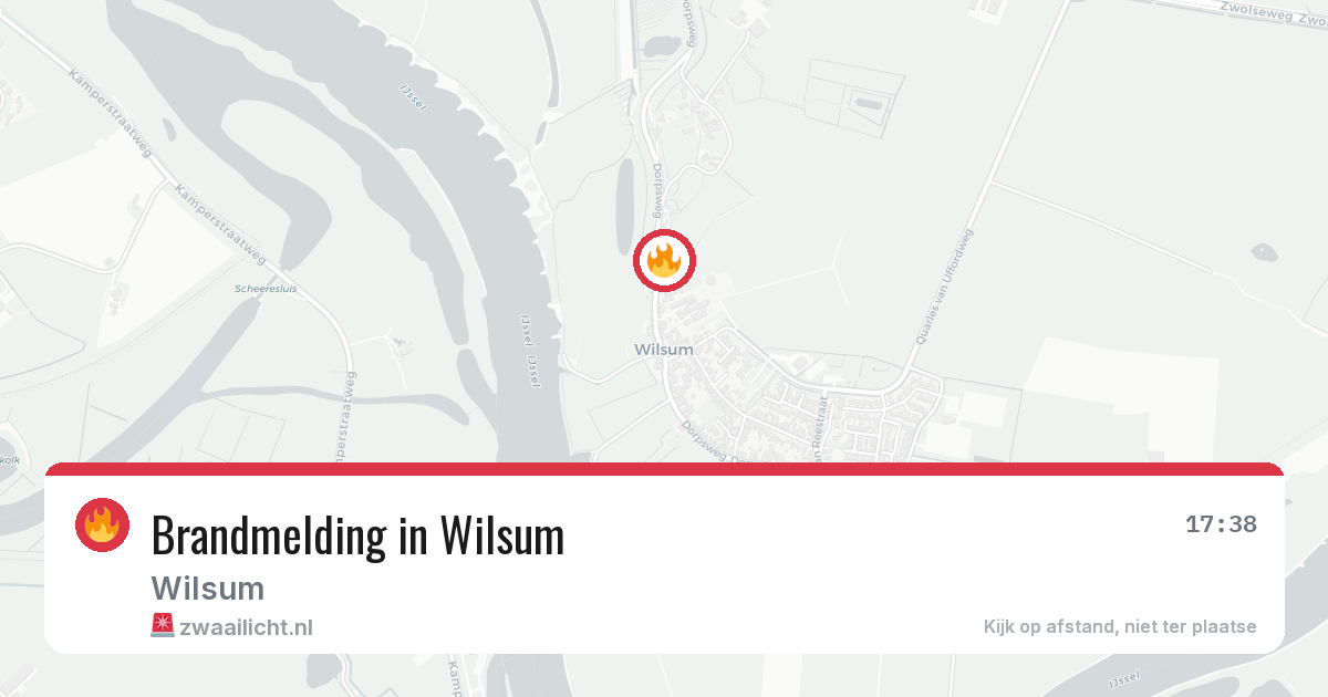 Brandmelding in Wilsum — 21 jun 2026
