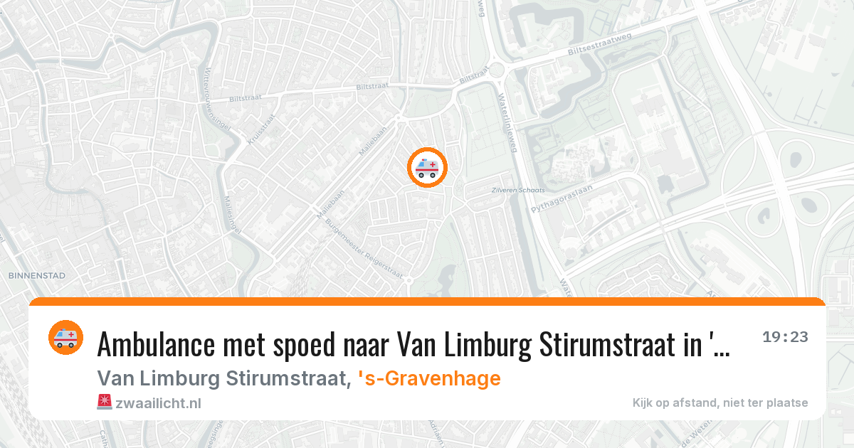 Ambulance met spoed naar Van Limburg Stirumstraat in 's-Gravenhage — 24 mrt 2026