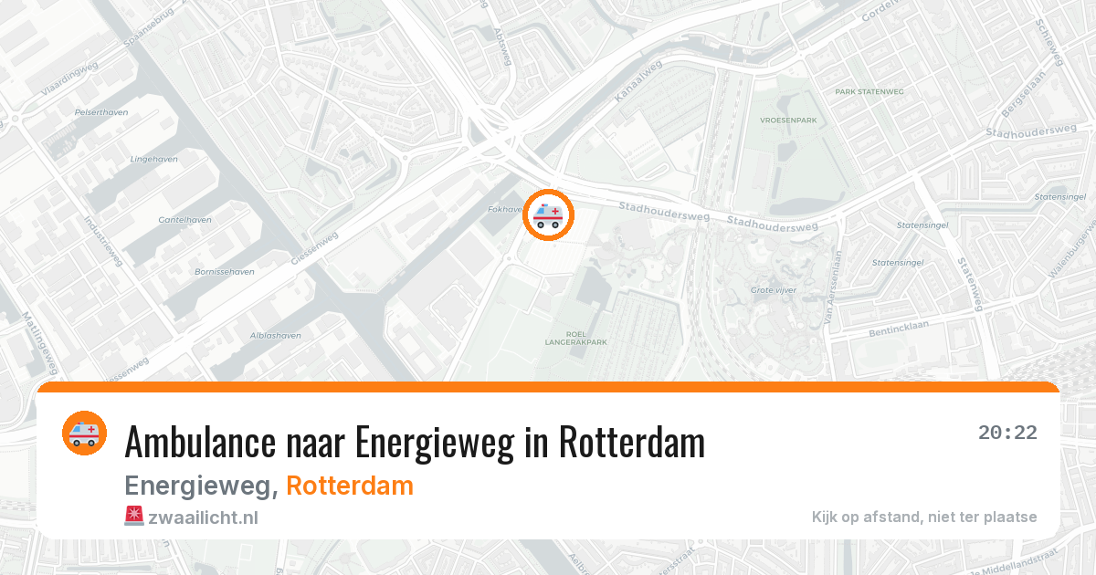 Ambulance naar Energieweg in Rotterdam — 8 apr 2026