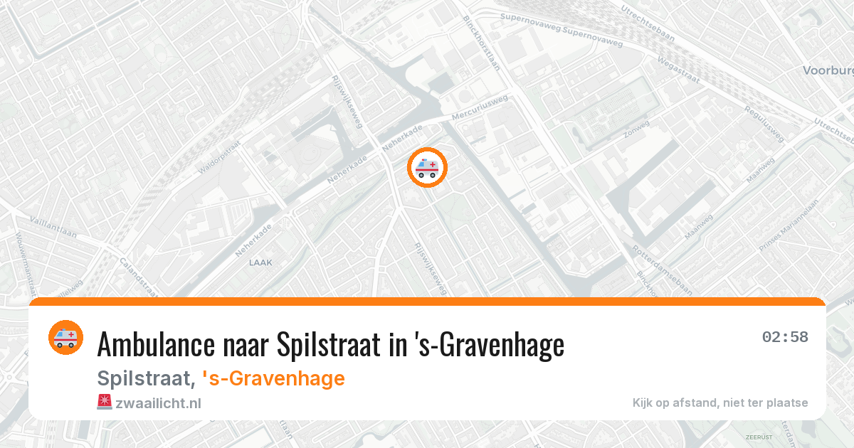 Ambulance naar Spilstraat in 's-Gravenhage — 12 mei 2026
