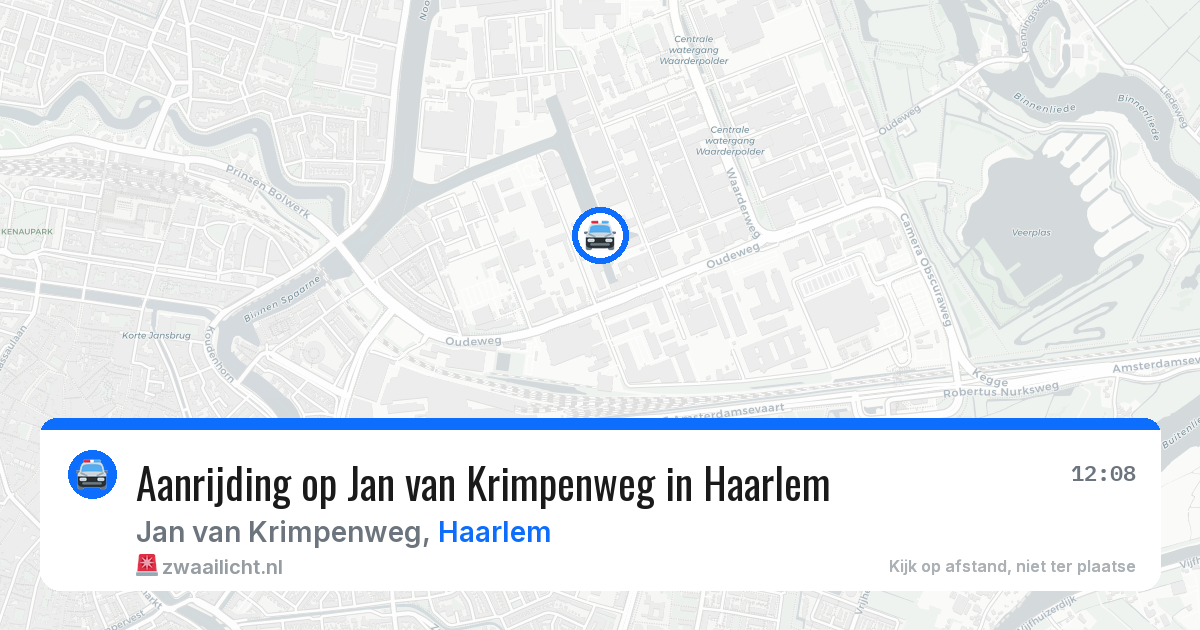 Aanrijding op Jan van Krimpenweg in Haarlem — 20 mei 2026