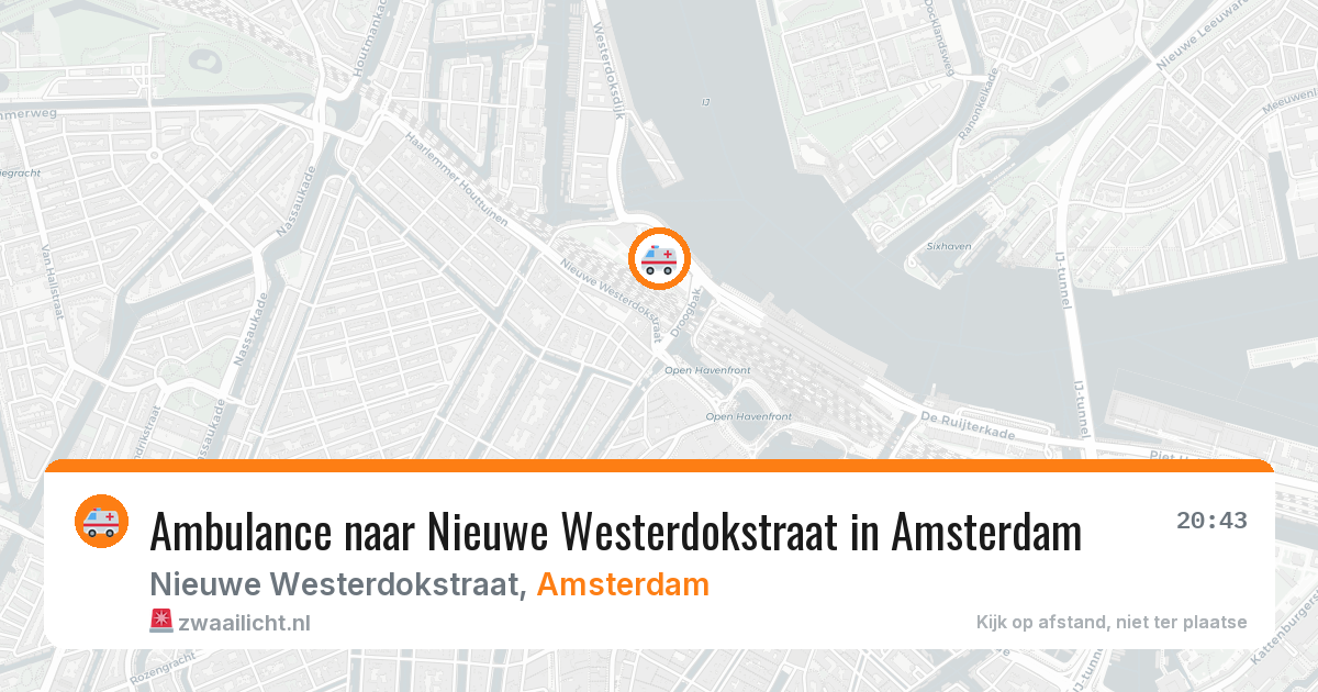 Ambulance naar Nieuwe Westerdokstraat in Amsterdam — 11 jun 2026