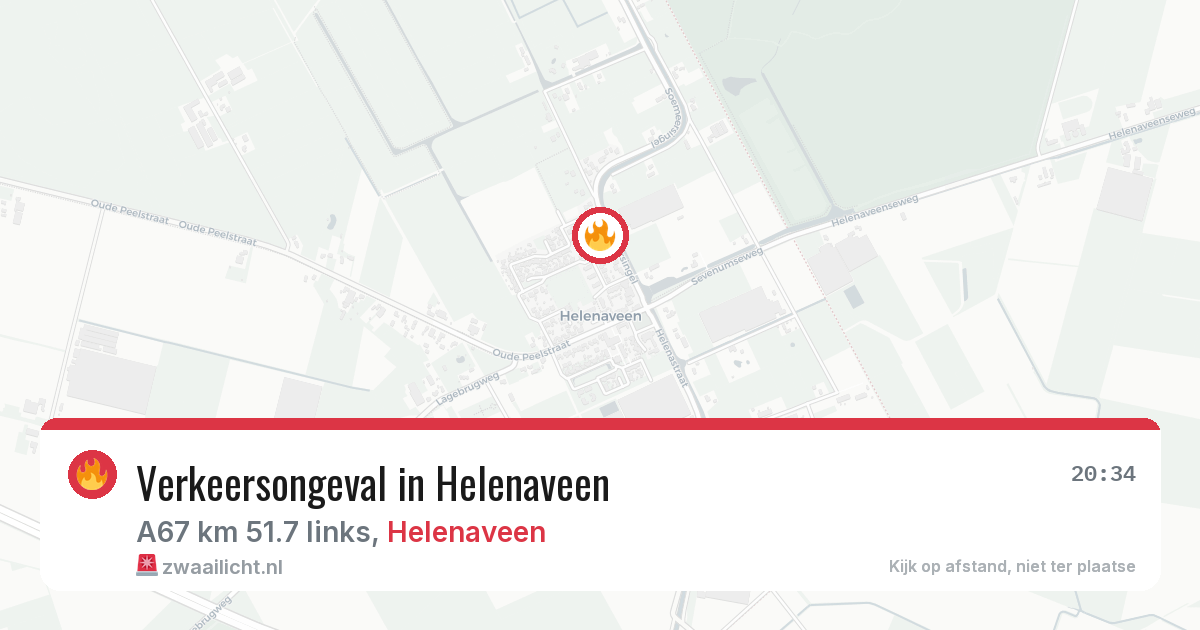 Verkeersongeval in Helenaveen — 20 jun 2026