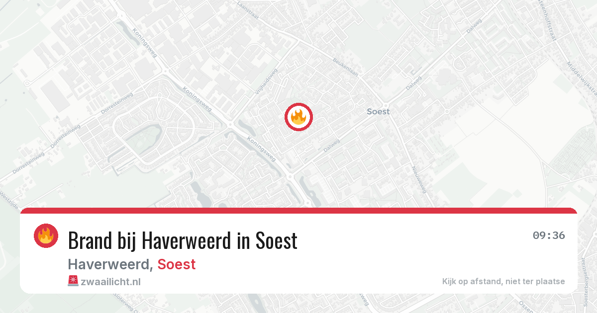 Brand bij Haverweerd in Soest — 29 jul 2026
