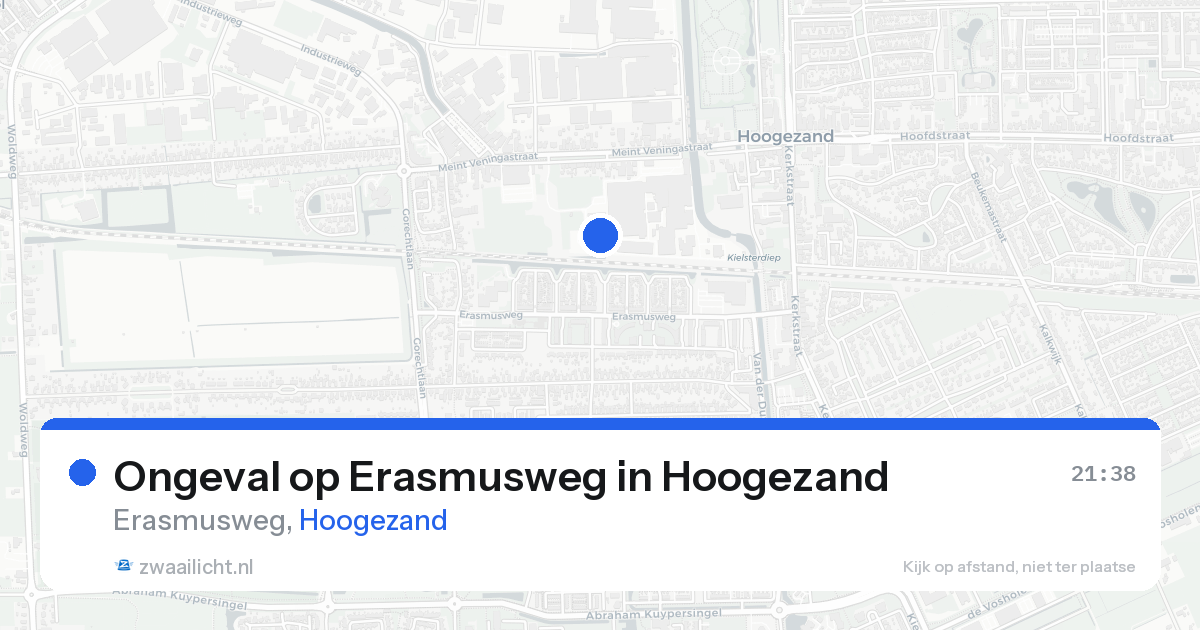 Ongeval op Erasmusweg in Hoogezand — 13 aug 2026