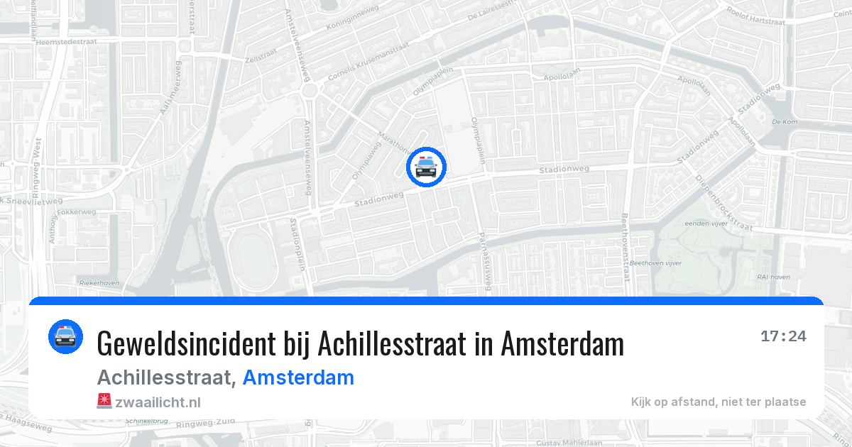 Geweldsincident bij Achillesstraat in Amsterdam — 8 aug 2026