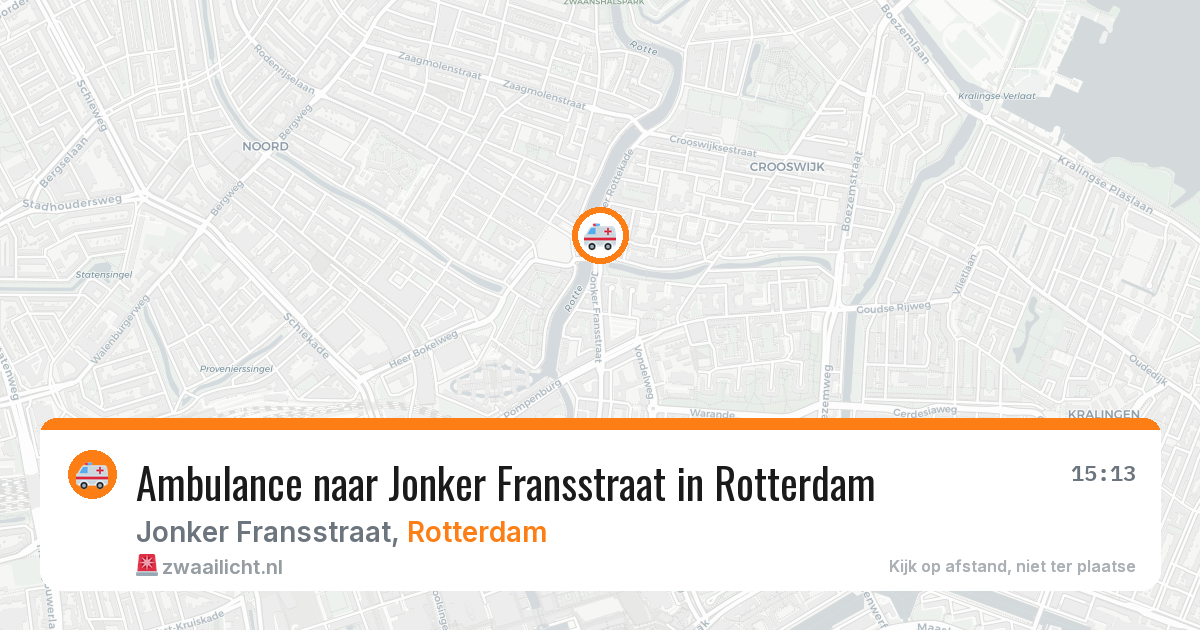 Ambulance naar Jonker Fransstraat in Rotterdam — 8 feb 2026