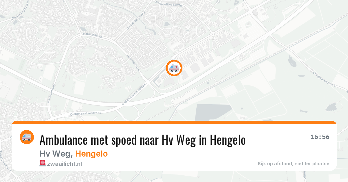 Ambulance met spoed naar Hv Weg in Hengelo — 23 apr 2026