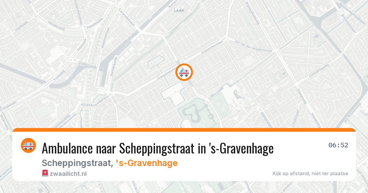 Ambulance naar Scheppingstraat in 's-Gravenhage — 5 mei 2026
